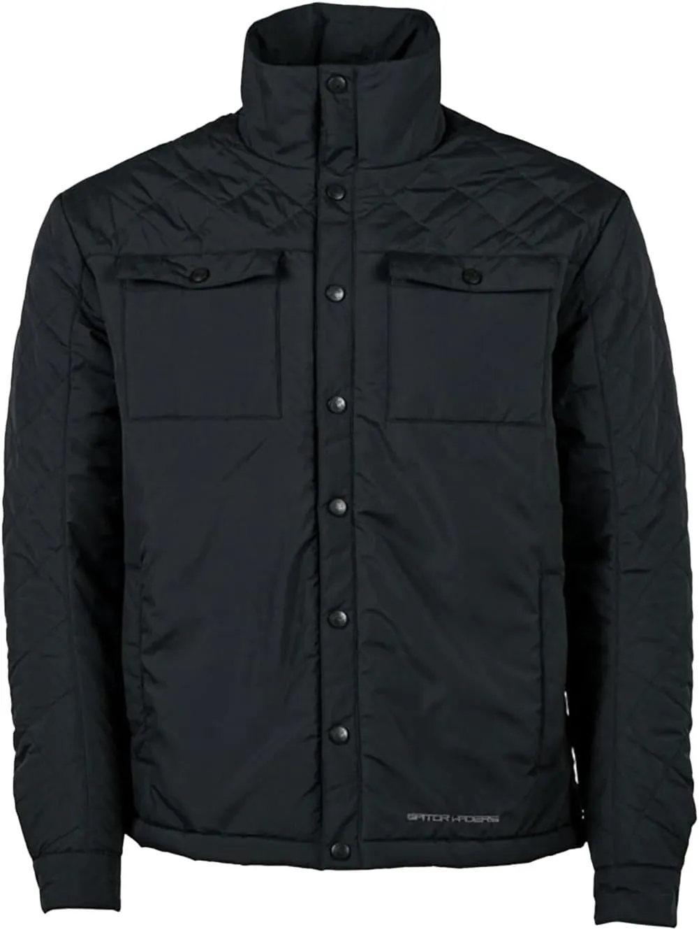 Gator Waders Men's Insulated Snap Shirt | Casual Midweight Water Resistant Quilted Jacket with 2 Hand & 2 Snap Chest Pockets