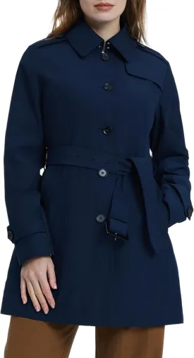 Orolay Women's Belted Trench Coat Windproof Classic Overcoat Slim Outdoor Jackets with Wide Lapel