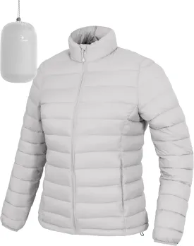 Pioneer Camp Women's Packable Puffer Jacket Winter Lightweight Quilted Coat Water-Repellent Insulated Thermal Warm Outerwear