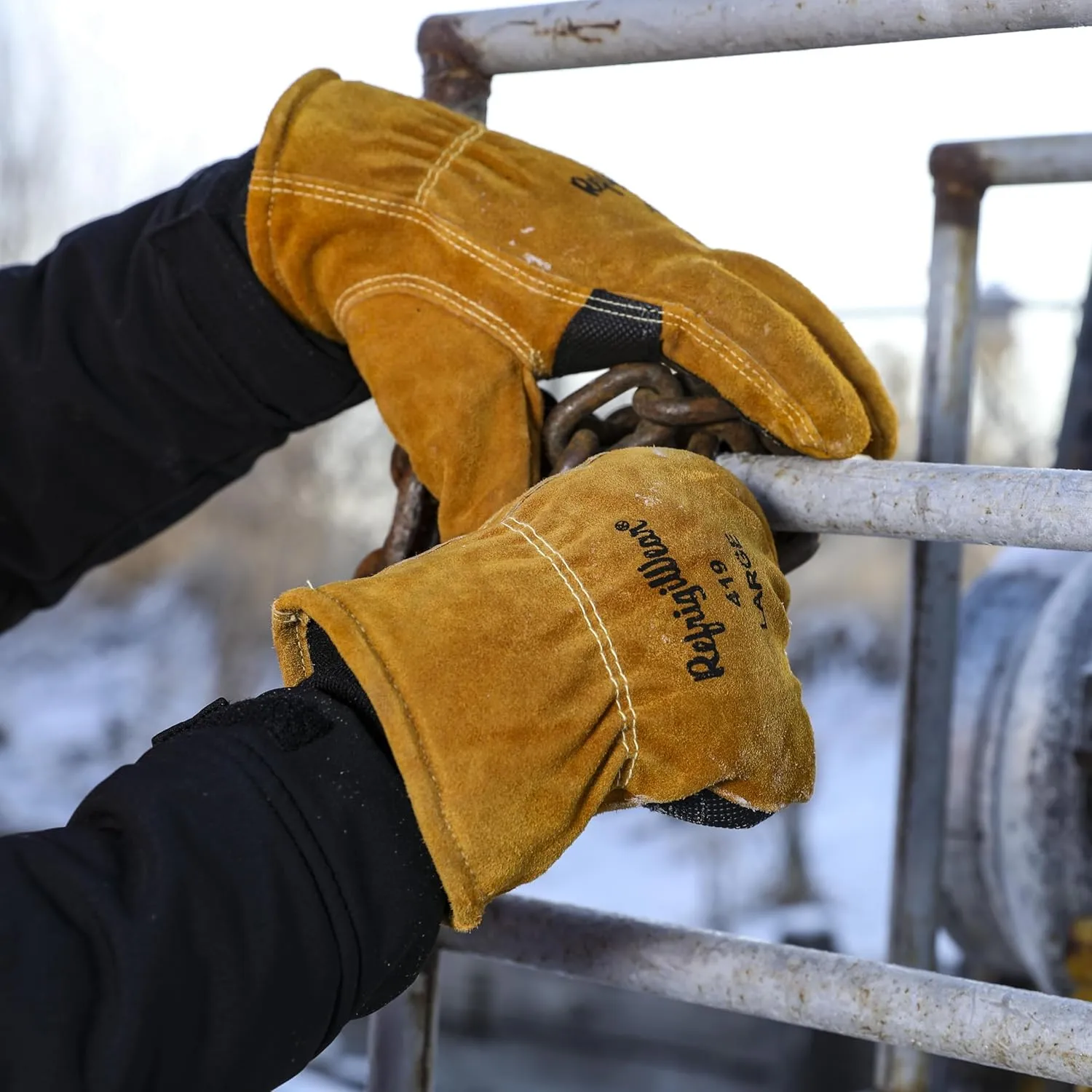 RefrigiWear Double Insulated Cowhide Leather Work Glove, -30F Comfort Rating